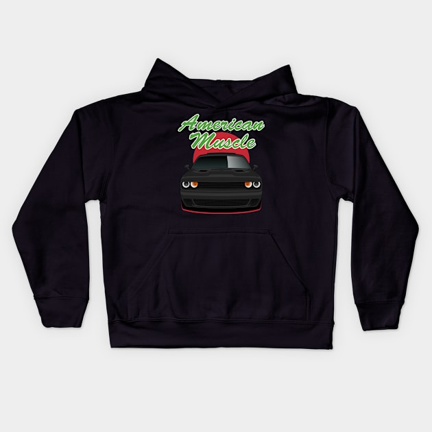 american muscle car Kids Hoodie by masjestudio